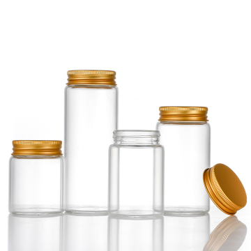 Large capacity household kitchen transparent glass bottle