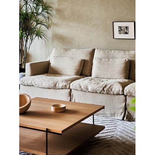 Стильный хлопковый льняный диван