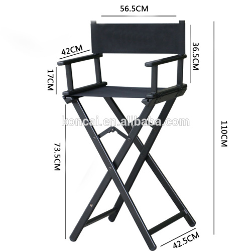 Canvas Folding Metal Chair makeup for salon styling chair