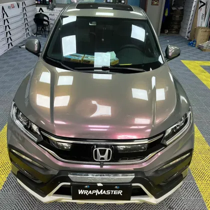 Glossy Metallic Stars Phantom Grey Auto Wrapping Film