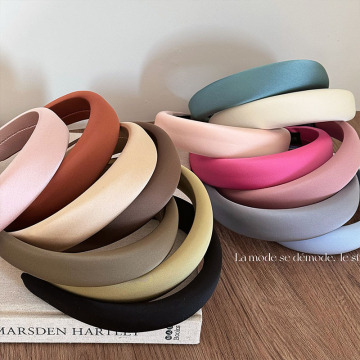 DOMOHO High Quality Handmade Satin Sponge Hair Bands Wholesale for Women's Facial Care