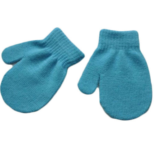 Toddler Kids Mittens Gloves Boys Girls Solid Color Winter Warm Knitted Gloves One Size Rose Red Blue White Gray