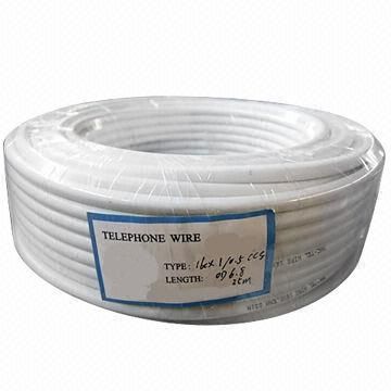 Round Telephone Cable with Plastic Packing, Available in Various Lengths