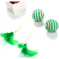 Dog Cat Feather Toys