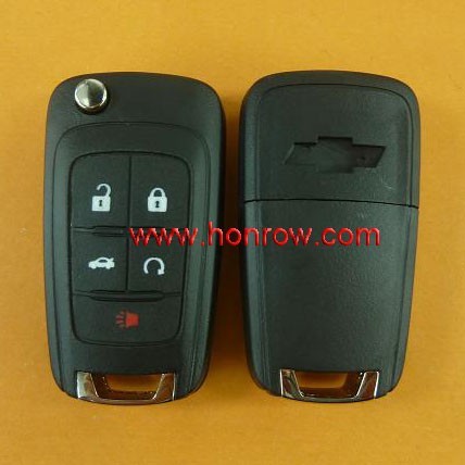 2011-2015 Chevrolet Volt/Malibu Hybrid 5Btn Flip Key W/ Plug-In PN 22923862 Oht05918179 Oem Refurbished W Logo