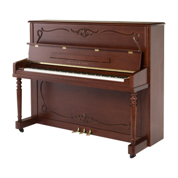 WILLIAMSAMES S5H Upright Piano Walnut Matte Home 125cm Acoustic Piano