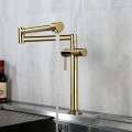 Hot and cold elongated 360 degree swivel faucet