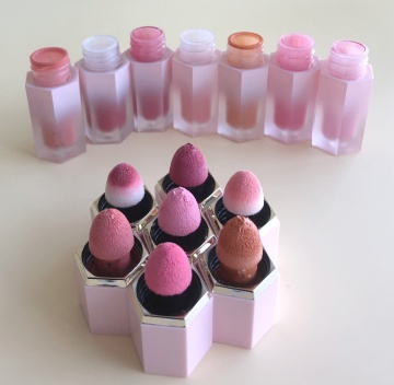 Cruelty-Free Hexagonal Matte Liquid Blush with High Pigment for Custom Logo
