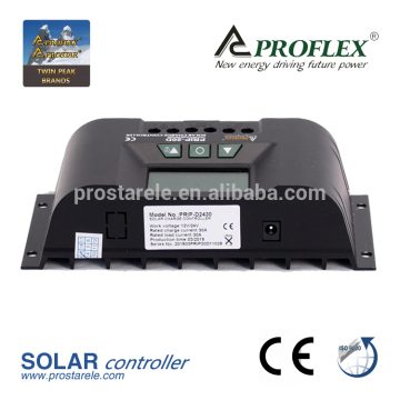 Hot sale in Yemen 12V/24V 30A PWM LCD solar controller