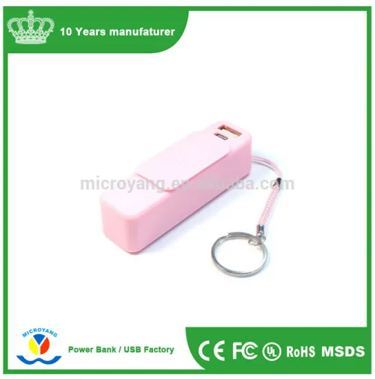 creative hot selling mini 2600mah lipstick power bank slider perfume power bank