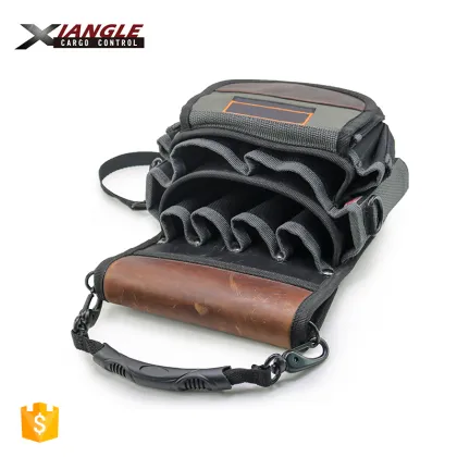 Carry Leather Pouch Electrician Waist Tools Belt Bag