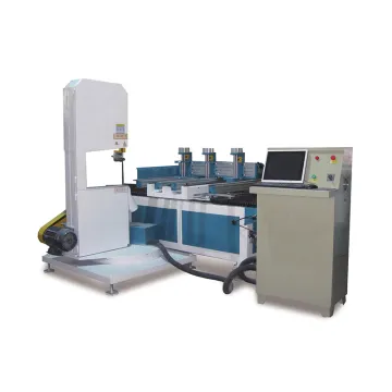 CNC Band Saw Machine Cutting irregular corrugated cardboard