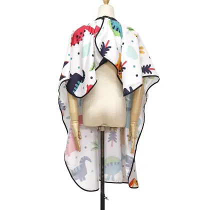 Children's Cartoon Rocket Pattern Salon Hairdressing Cape