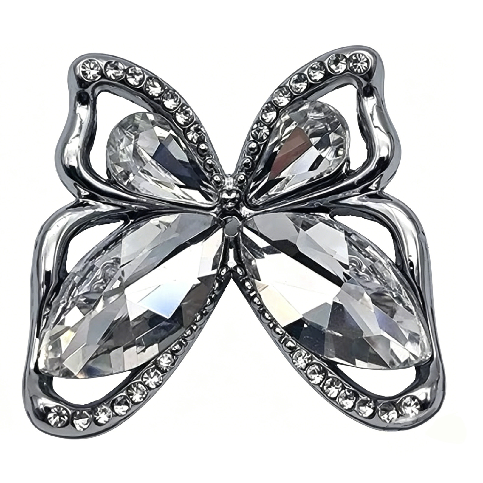 Elegant Butterfly Decor for Shoes with Metal Fastening