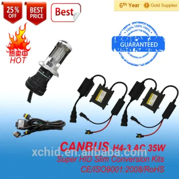 12v 24v 35w 55w hid xenon kit conversion lamp H4-3 bulbs&ballasts canbus