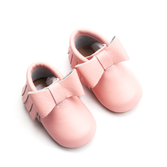 Baby Shoes Pink Newborn Bowknot Baby Girl Moccasins