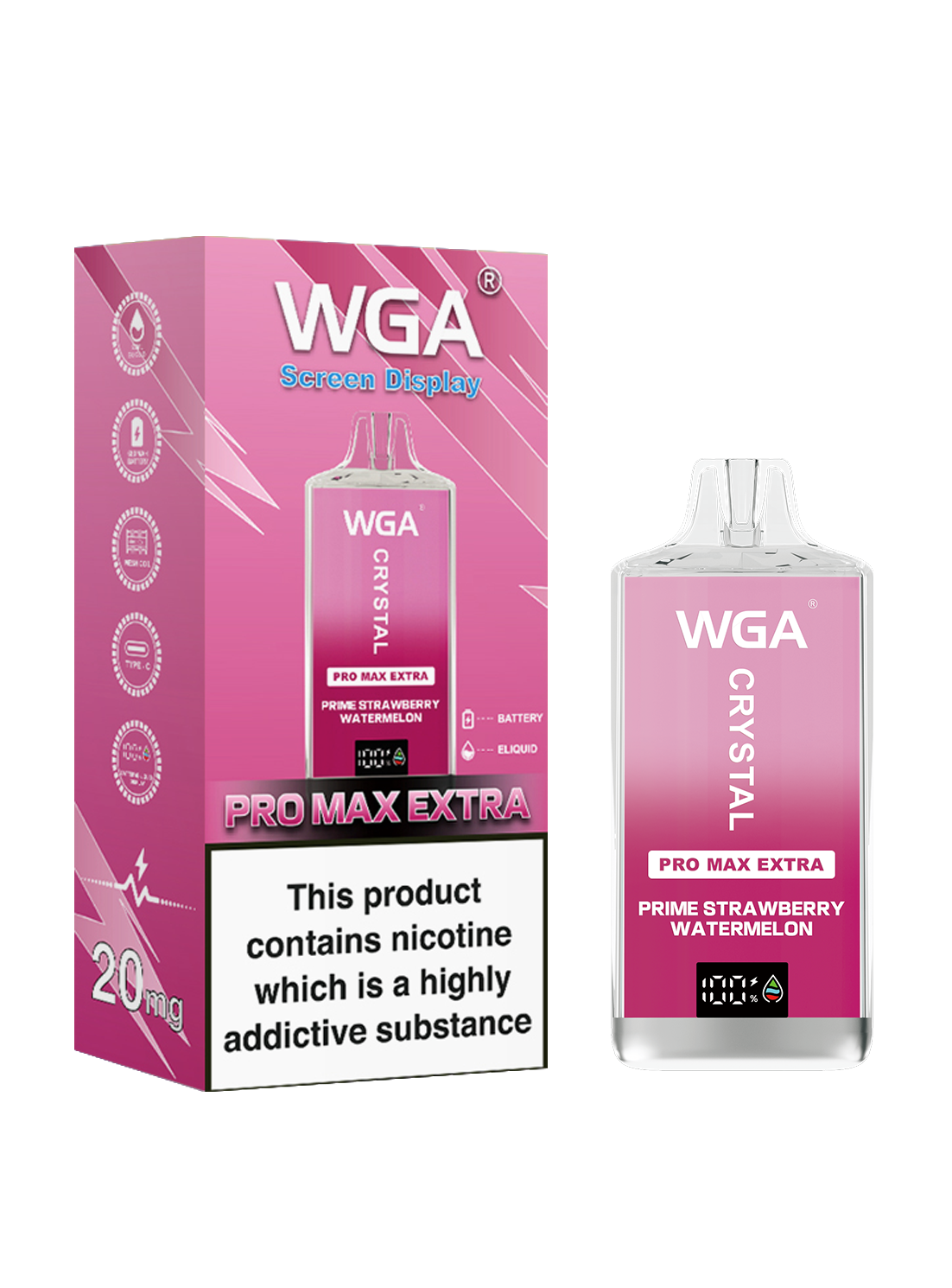 WAG crystal 15k  flavors