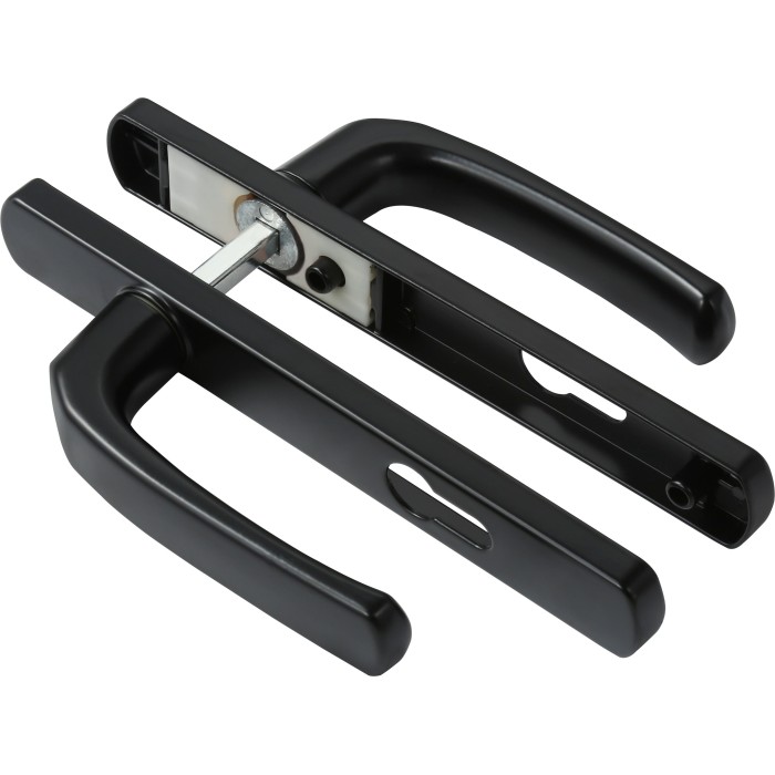 Алюмініевая двухбаковая дзвярная ручка для навясных дзвярэй