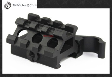 Vector Optics Compact Angle Offset Quick Release Scope Tactical Mount Double Picatinny Rail See-Throu For Weaver Picatinny Bases