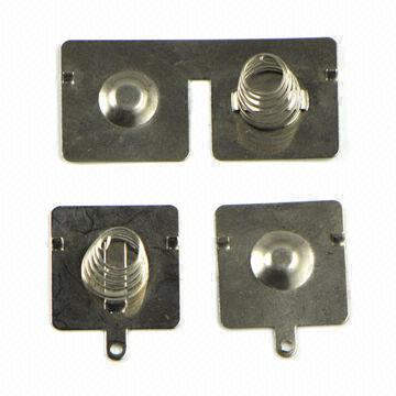 Battery Spring, Stainless Steel Battery Contact, Nickel-plated Plates