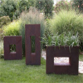 Customized Corten Steel Square Flower Planter