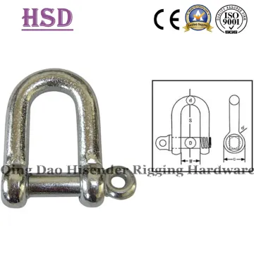 BS3032 Large Dee Shackle, Hardware, Rigging, European D Shackle, Fastener, JIS D Type Shackle, Us Type Forged Shackle