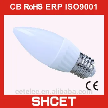 cet-023 4w ceramic candle shape rohs unique designed smd e27 led bulb