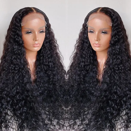 Raw Brazilian Kinky Curly Virgin Human Hair HD Full Transparent Lace Frontal Wig Cheap Wholesale Lace Front Human Hair Wig