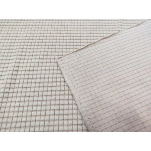 90T 5SP Polar Fleece with Laminated Check Fabric