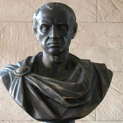 High Quality Casting Bronze Caesar Bust Statue