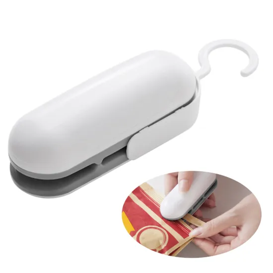 Mini Sealing Machine Bag Sealer 2 in 1 Portable Bag Cutter Heat Sealer for Plastic Bags Food Storage Home Storage Supplies