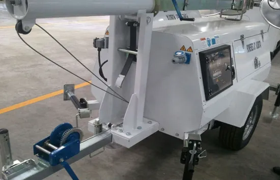 Hydraulic Mast Extension Light Tower Generator Set Mobile Emergency