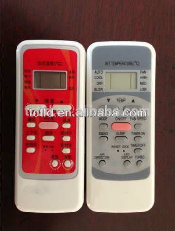 A/C remote controls with all codes