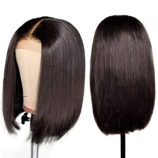 Wholesale Swiss T Shape Lace Front Wig For Women, Dropship Raw Brazilian Curly Human Hair Pre Plucked Transparent Lace Wigs