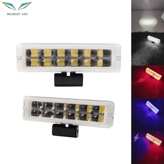 5 Inch 12LED Motorcycle Auxiliary Back Light IP67 36W Multi Lighting Colors LED Bar for Auto Vehicle