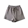 custom plain 100% cotton french terry jogging women sweat shorts