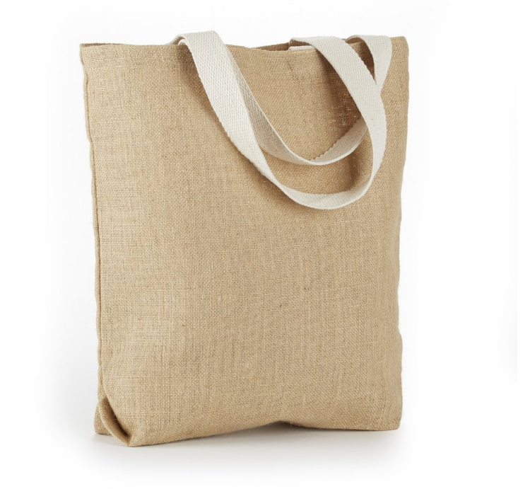 Jute bag put bread sticks