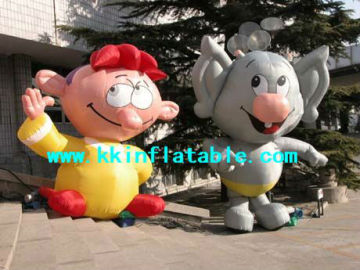 advertisement equipment interesting inflatable doll cartoons for kids, cute infltable modle cartoon doll for children