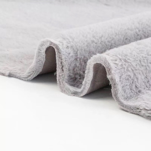 Soft Faux Rabbit Fleece Fabric Warm Velvet