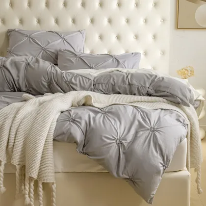 Best Selling Pintuck 3pcs Queen Comforter Set - Online Queen Bedding Sets