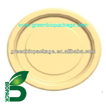 eco-friendly biodegradable recyclable Bamboo Pulp Roud Plate