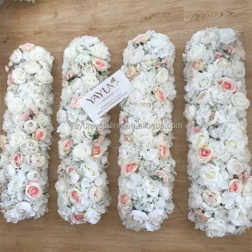YAYUN W-1022 Hot Sale Wholesale 1m Artificial Flower Table Runner for Weddings