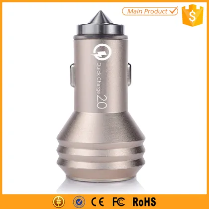 emergency hammer qc2.0 fast charging 12v car charger