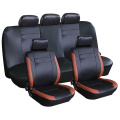 black and orange pvc car seat covers