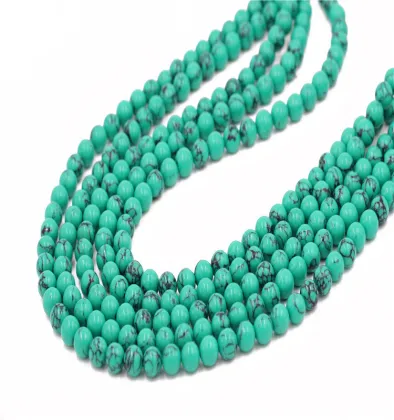 factory wholesale natural turquoise jewelry turquoise stone loose beads for jewelry making