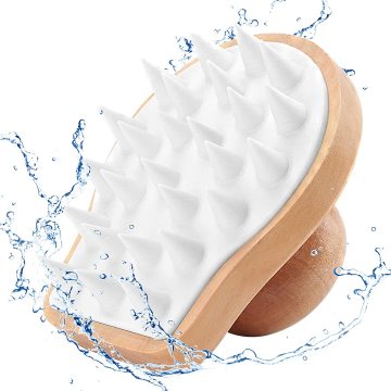 Natural Wooden Scalp Massager: Enhancing Shampoo Experience for All Ages with Effective Dry Scalp Treatment