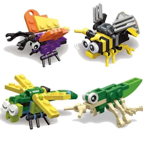26-Piece Butterfly and Animal Building Blocks: Perfect Party Favor, Birthday Gift, and Small Toy for Kids