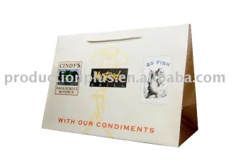 Fancy printed shopping gift bags