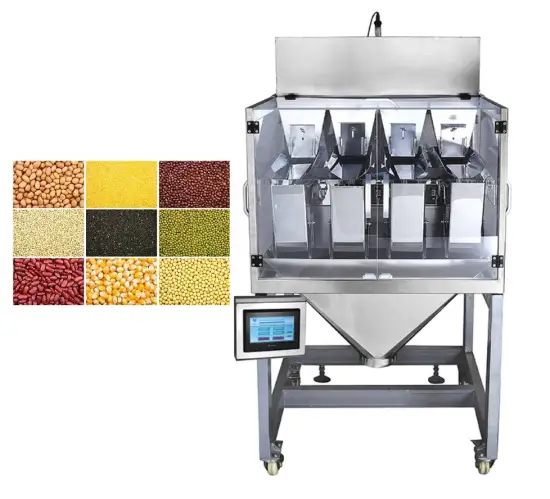 4 Heads Linear Weigher Scale Weighing Machine for Cereals