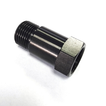 Conector de sensor de zinco preto banhado a ferro